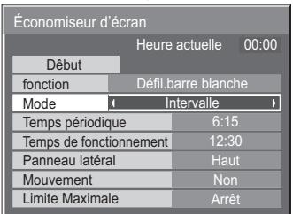 PANASONIC TH-42PHD7EK - Heure de mise en service de l'économiseur d'écran - 2
