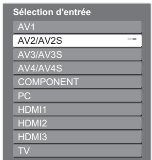 PANASONIC TH-42PZ700EA - Sélectionnez le mode d'entrée de la connexion à l'appareil - 1