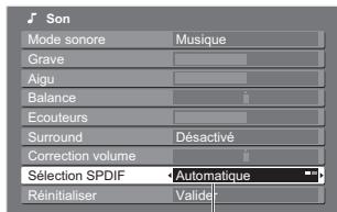 PANASONIC TH-42PZ700EA - Réglages de la sortie audio (étape ③ ou ④) - 6