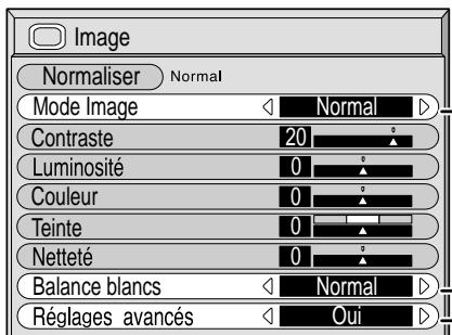 PANASONIC TH-50PHD5RY - Choisissez le paramètre à régler. - 3