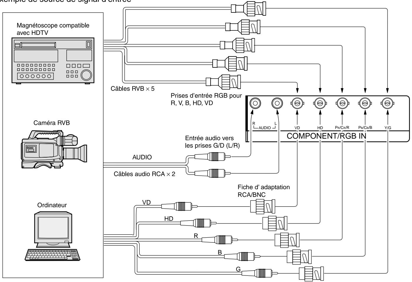 PANASONIC TH-50PHD5RY - Exemple de source de signal d'entrée - 1