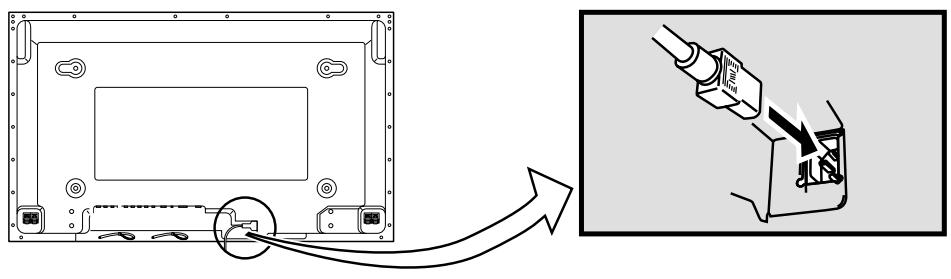 PANASONIC TH-50PHD5RY - Raccordement du cordon d'alimentation - 1