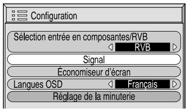 PANASONIC TH-50PHD5RY - Affichage des menus sur l'écran avec la télécommande - 8