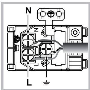 HOTPOINT-ARISTON FH 83 C IX/HA S & UT 89E JS P 0 X/HA S - Montagem do cabo de fornecimento - 2