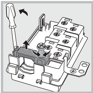 HOTPOINT-ARISTON FHS 89 P M IX/HA S - Fitting the power supply cable - 2