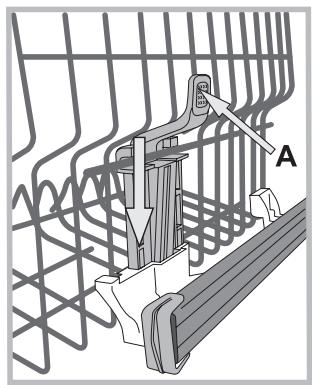 HOTPOINT-ARISTON LFK 7M116 X FR - The height of the upper rack should be adjusted WHEN THE RACK IS EMPTY. - 1