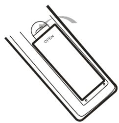 LISTO F-155 HD - Insertion des piles et portée de la télécommande - 3