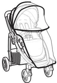 GRACO EVO TS - {Using the Carrycot Raincover (on certain models)} - 2