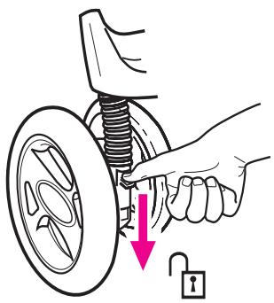 GRACO VIVO - Swivel wheels · assemblage avant pivotant - 1