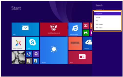 LENOVO MIIX 3 - Search charm - 1