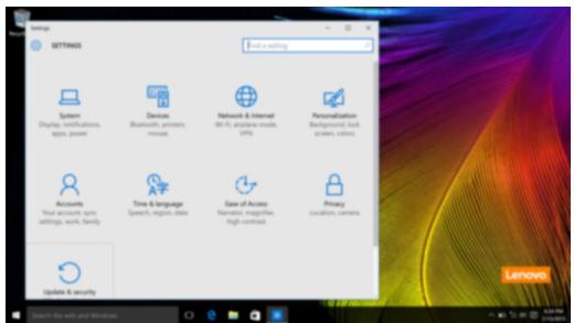 LENOVO MIIX 310, MIIX 510 - Settings - 1