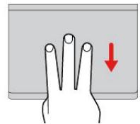 LENOVO THINKPAD P70 - Swipe three fingers up - 1