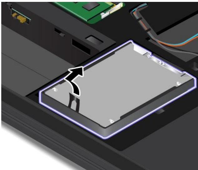 LENOVO THINKPAD P70 - Replacing the hard disk drive under the bottom cover - 1