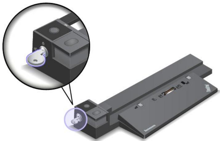 LENOVO THINKPAD P70 - Attaching the docking station to your computer - 1