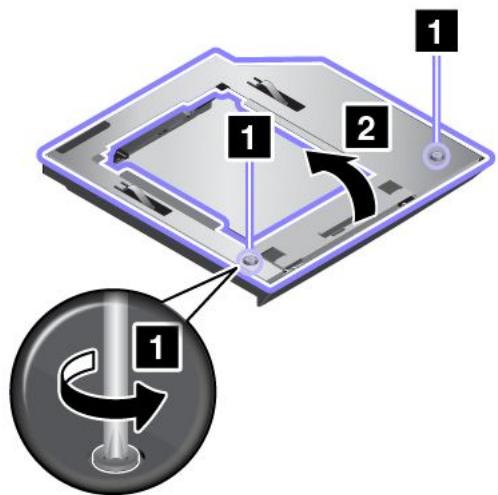 LENOVO THINKPAD P70 - Replacing the hard disk drive in the Serial Ultrabay Enhanced bay - 2