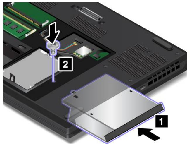 LENOVO THINKPAD P70 - Replacing the hard disk drive in the Serial Ultrabay Enhanced bay - 7