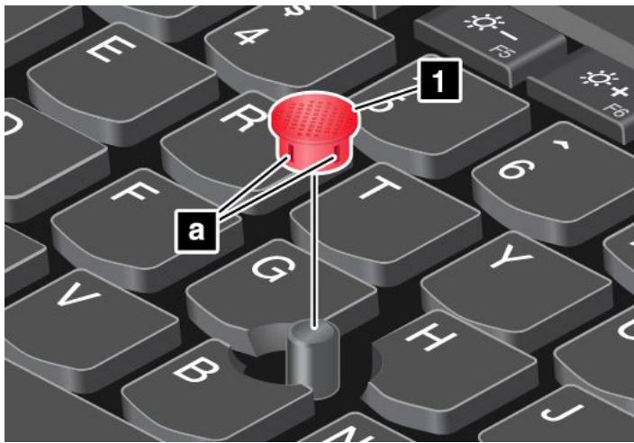 LENOVO THINKPAD P70 - Replacing the cap on the pointing stick - 1