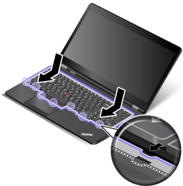 LENOVO THINKPAD P70 - Installing the new keyboard - 3