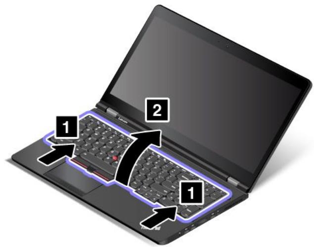 LENOVO THINKPAD P70 - Removing the keyboard - 2