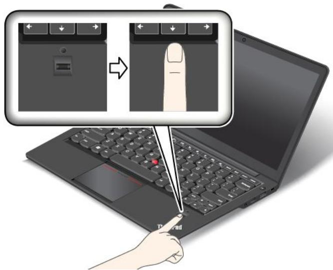 LENOVO THINKPAD S440 ULTRABOOK (20AY006EFR) - Passage du doigt sur le lecteur - 1