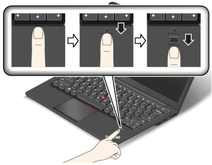LENOVO THINKPAD S440 ULTRABOOK (20AY006EFR) - Passage du doigt sur le lecteur - 2