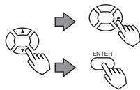 HITACHI EDS3170AT - Selectionner un menu en utilisant les boutons / puis appuyer sur le bouton ou ENTER. - 1