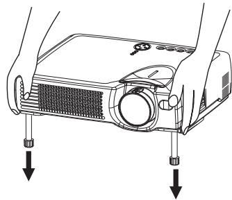 HITACHI EDS3170AT - Réglage des pieds du projeteur - 2