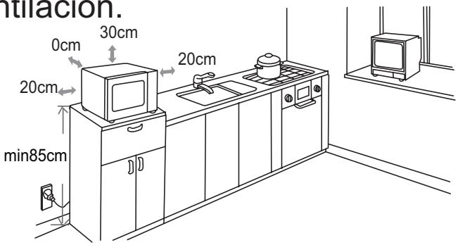 HITACHI MCE42C - INSTALLACION DEL HORNO MICROONDAS - 1