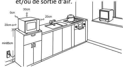 HITACHI MCG25 - Installation du FOUR à micro-ondes - 1