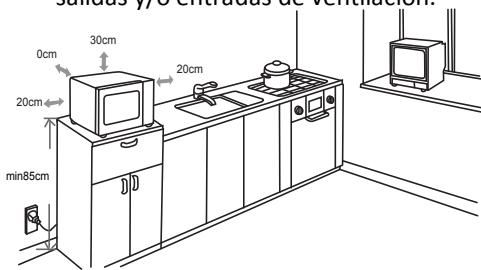 HITACHI MCG25 - INSTALACION DE UN HORNO MICROONDAS - 1