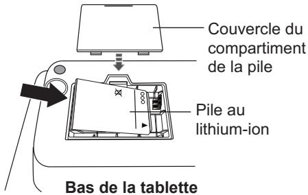 HITACHI TB-1 - Mise en place de la pile au lithium-ion - 1