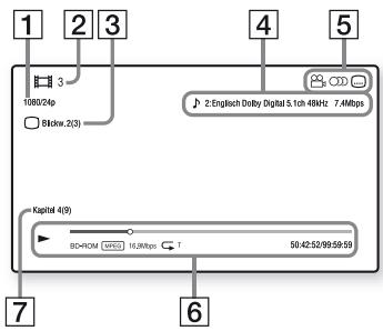 SONY SS 5100 - Anzeigen der Wiedergabeinformation - 1