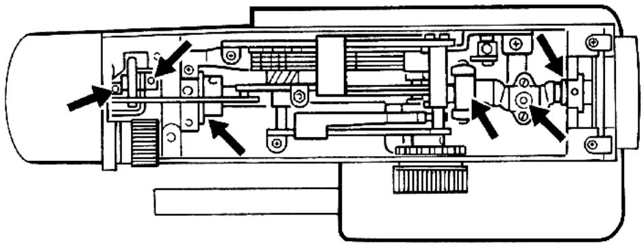 QUIGG MD11836 - Lubrification des parties inférieure et supérieure de la machine - 1