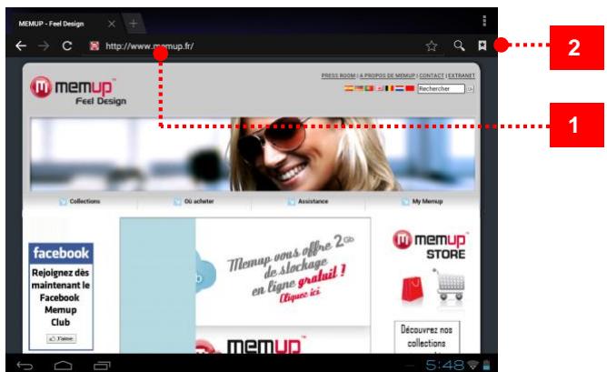 MEMUP SLIDEPADNG 9708 8GO - Pour passer d'une fenêtre de navigation à une autre - 1
