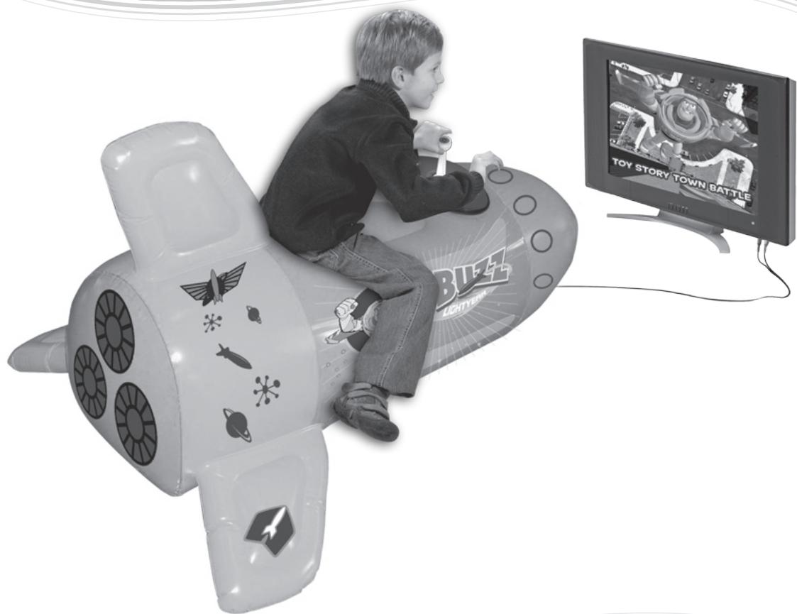 LEXIBOOK JG6000TS - Toy Story Inflatable Interactive Rocket Fusée Gonflable Interactive Toy Story - 1