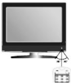 LEXIBOOK LCDDVD3BBFR - Inserimento delle batterie del telecomando - 4