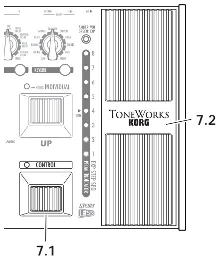 KORG AX3000G - PANNEAU DE CONTRÔLE D'EFFETS - 1