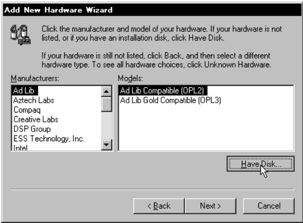 KORG PA80 - INSTALLING THE KORG MIDI DRIVER INTO WINDOWS 95/98 - 4