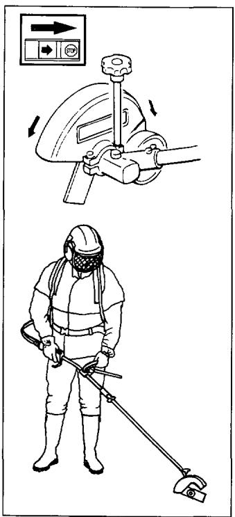 JONSERED BP 40 - Ajustement de la profondeur de coupe, tranche-bordure - 1