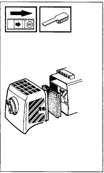 JONSERED HP 36 - Nettoyage du filtré à air - 1