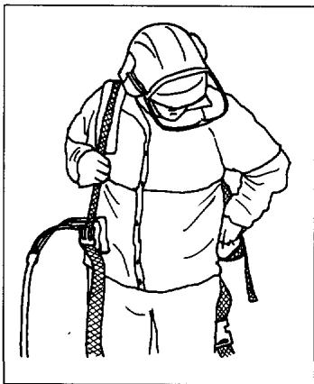 JONSERED HP 36 - Pour enlever le harnais - 1