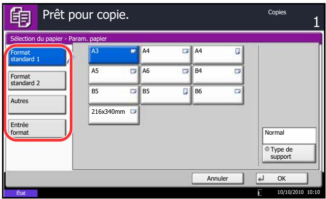 OLIVETTI D-COPIA 6500 - Selection du bac MF - 1
