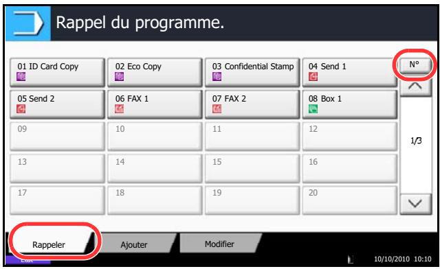 OLIVETTI D-COPIA 6500 - Rappel de programmes - 1