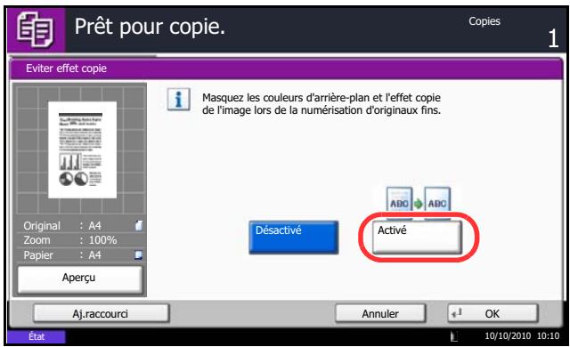 OLIVETTI D-COPIA 6500 - Éviter effet copie - 1