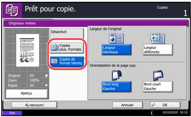 OLIVETTI D-COPIA 6500 - Sélection du mode de copie - 1