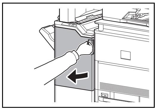 OLIVETTI D-COPIA 6500 - Vider le bac de récapération de perforation (option) - 1