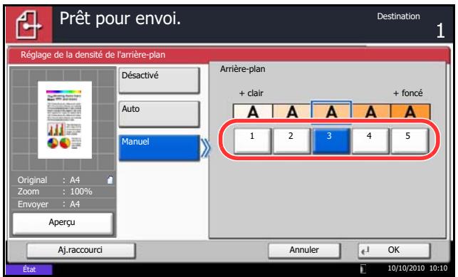 OLIVETTI D-COPIA 8000 - Rég. densité arrêté-plan - 1