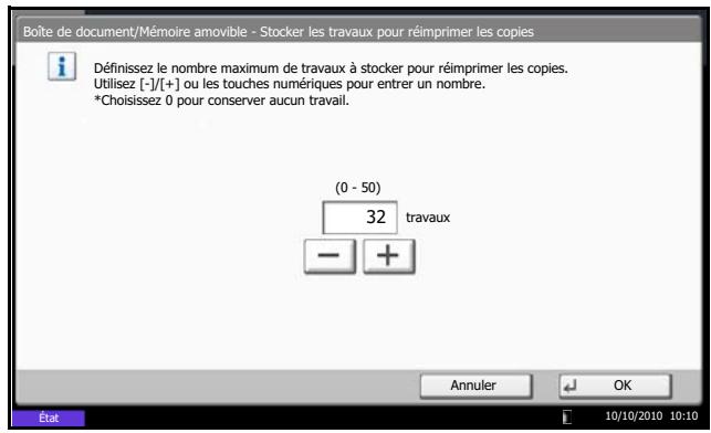 OLIVETTI D-COPIA 8000 - Rétention des travaux Recommencer la copie - 1