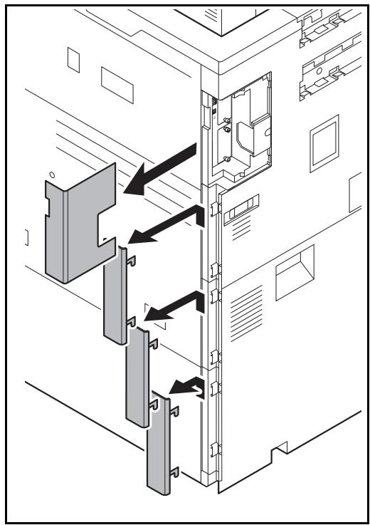 OLIVETTI D-COPIA 8000 - Raccordement du cable LAN (en option) - 2
