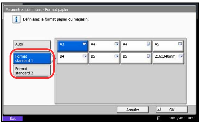 OLIVETTI D-COPIA 8000 - Spécification du format de papier et du type de support pour les magasins - 2